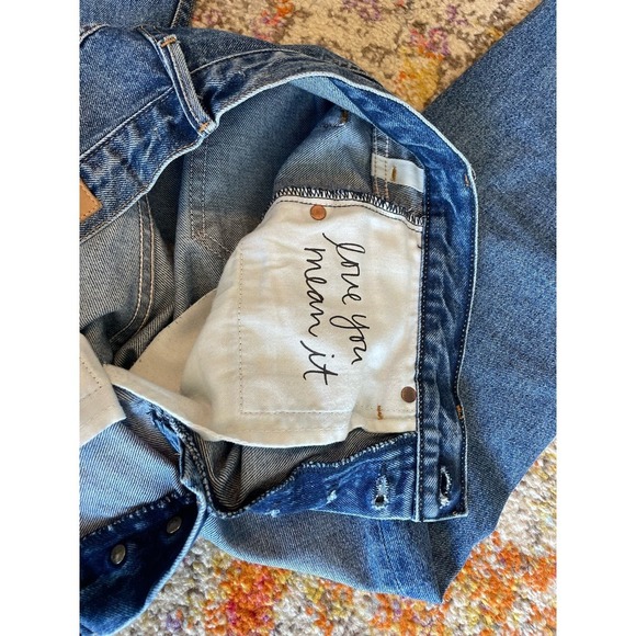 GRLFRND Linda High Rise Distressed Jeans Size 26, 27‎ in inseam - Picture 11 of 11